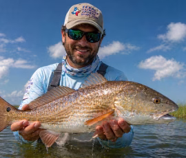 Copano Bay Texas Saltwater Fishing Holding Red